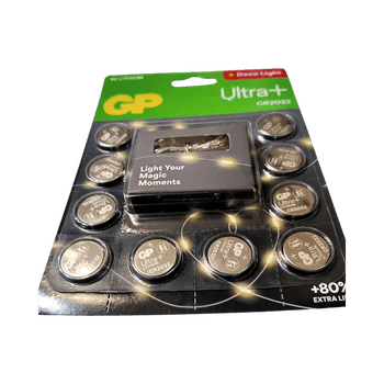 CR2032 lithium coin batteries, 10 pcs