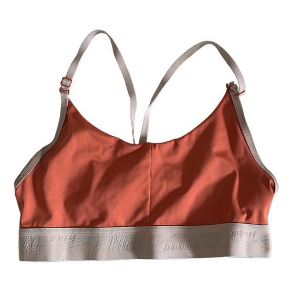 Nike coral sports bra