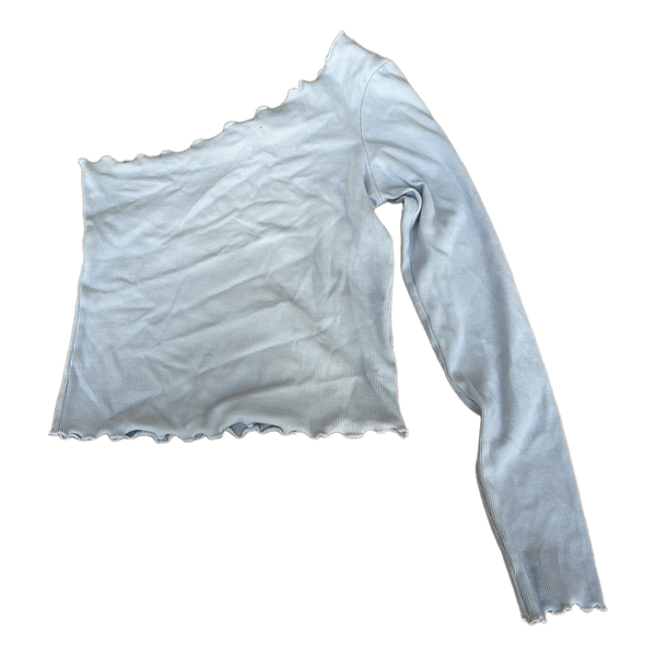 Lyseblå off-shoulder top