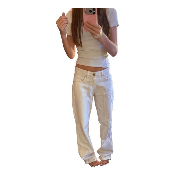 Hvide denim jeans