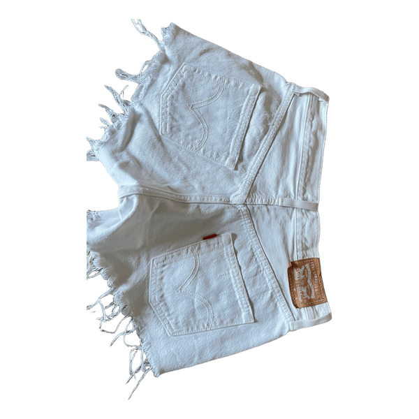 Hvide Levi's denimshorts