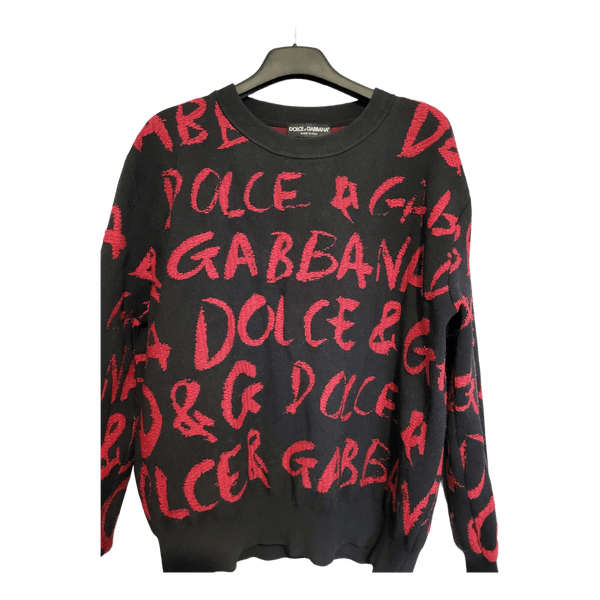 Musta punainen Dolce & Gabbana -neule