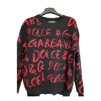 Musta punainen Dolce & Gabbana -neule