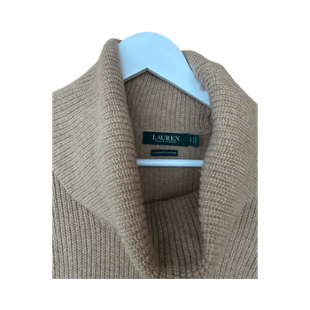 Beige cashmere blend dress