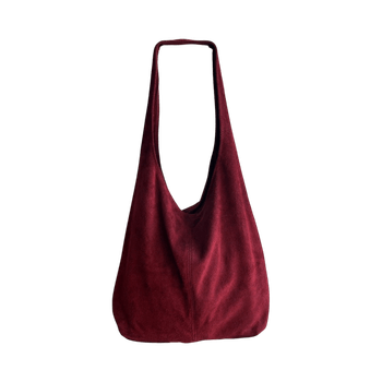 vintage mokkanahkainen hobo olkalaukku