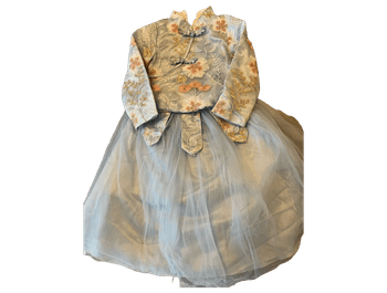Embroidered tulle dress