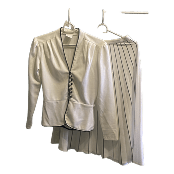 White skirt suit set