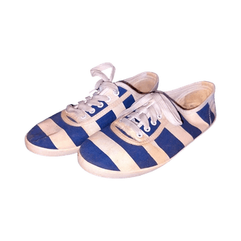 Sinivalkoiset kengät 