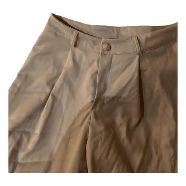 Beige habitbukser med læg