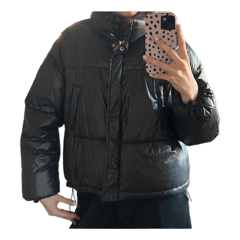 Black puffer jacket