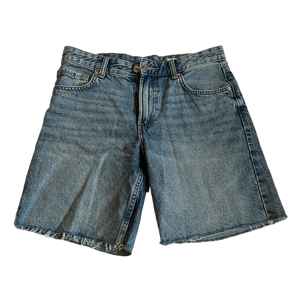 Blå denimshorts