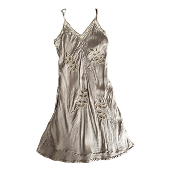 Zara embellished slip dress
