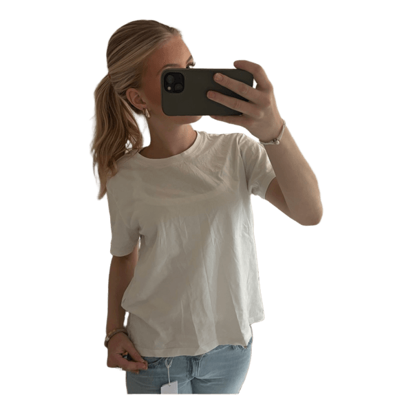 Vit kortärmad t-shirt
