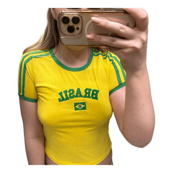 Yellow Brazil graphic t-shirt