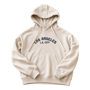 Beige Los Angeles hoodie S size