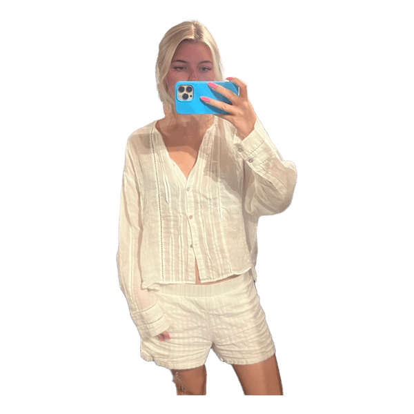 Hvid Zara hørskjorte