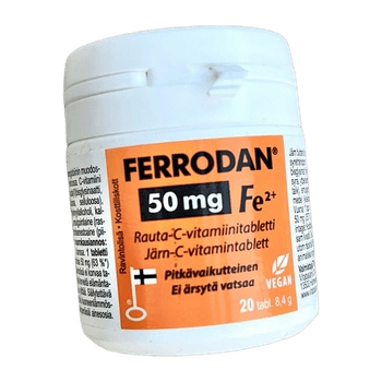 Ferrodan fe2+ 50 mg 20 tabl accessory