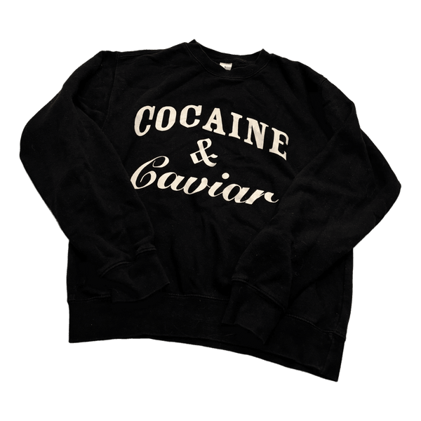 Black slogan sweatshirt