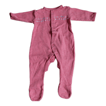 Pink baby onesie