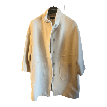 Beige Benetton coat M size