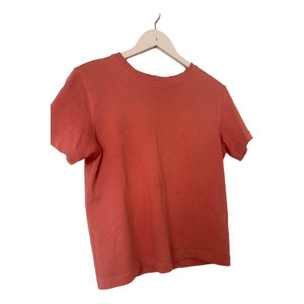 Koralfarvet t-shirt
