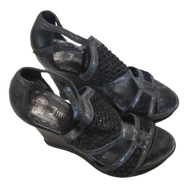 Juicy Couture Black wedge sandals