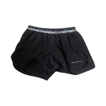 Black running shorts