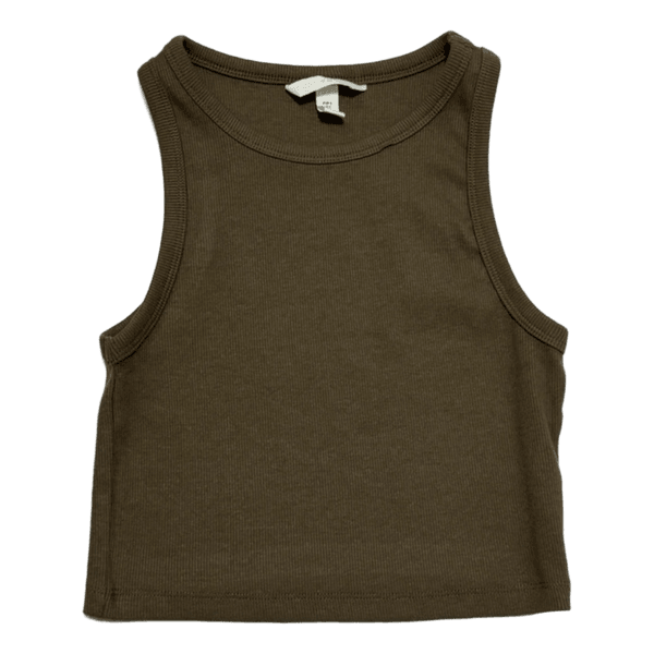 Khaki crop top
