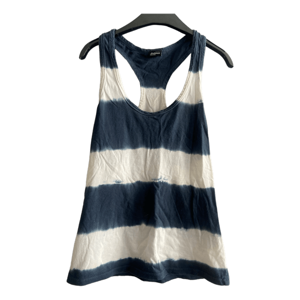 Blue striped tank top
