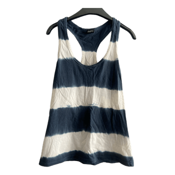 Blue striped tank top