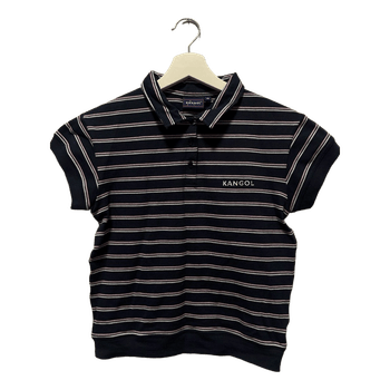 Kangol striped polo shirt