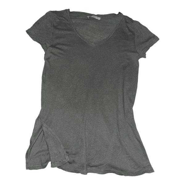 Khaki v-neck t-shirt