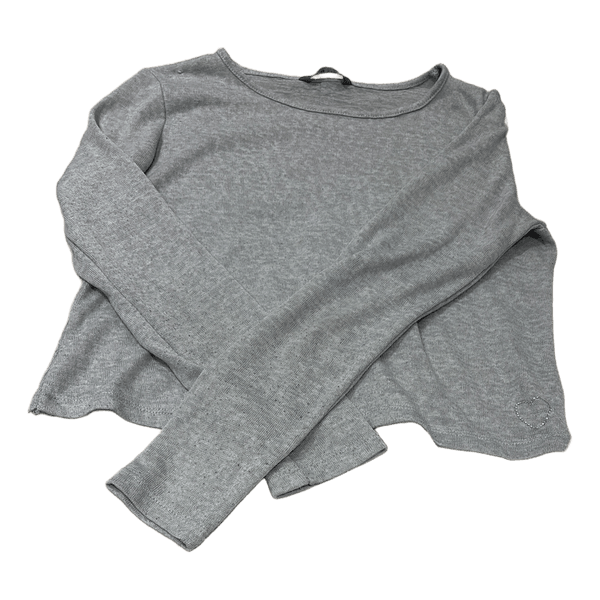 Grey long-sleeved top