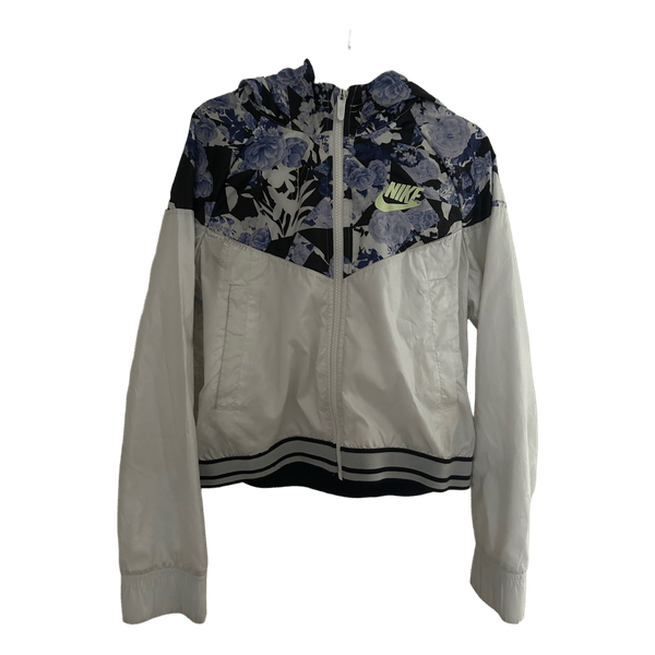 Nike cropped floral windbreaker jacket