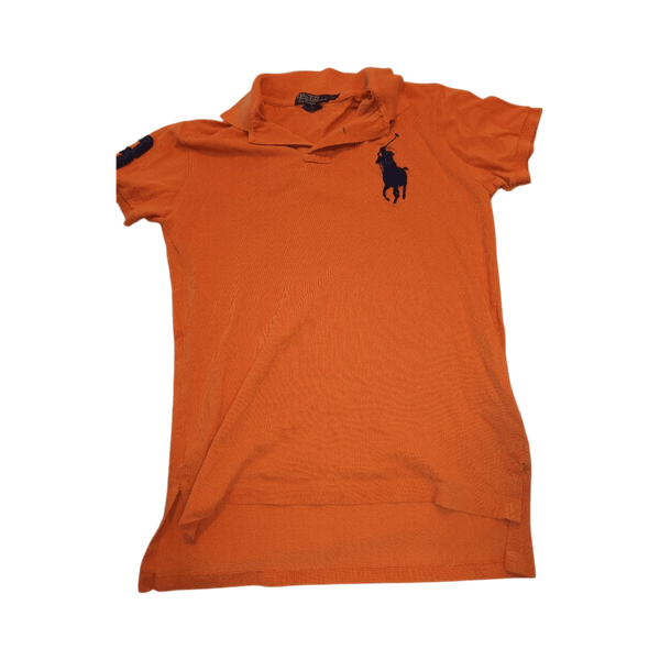 Orange polo shirt