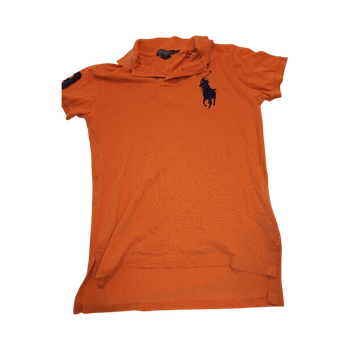 Orange polo shirt