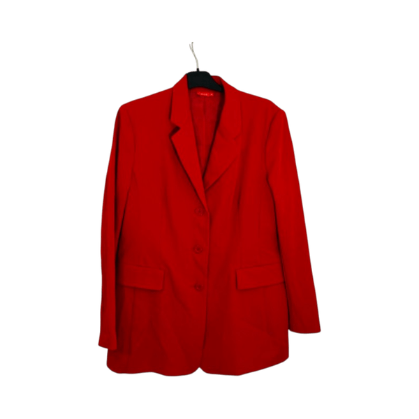 Red tailored blazer