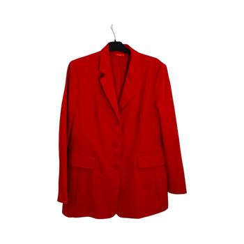 Red tailored blazer