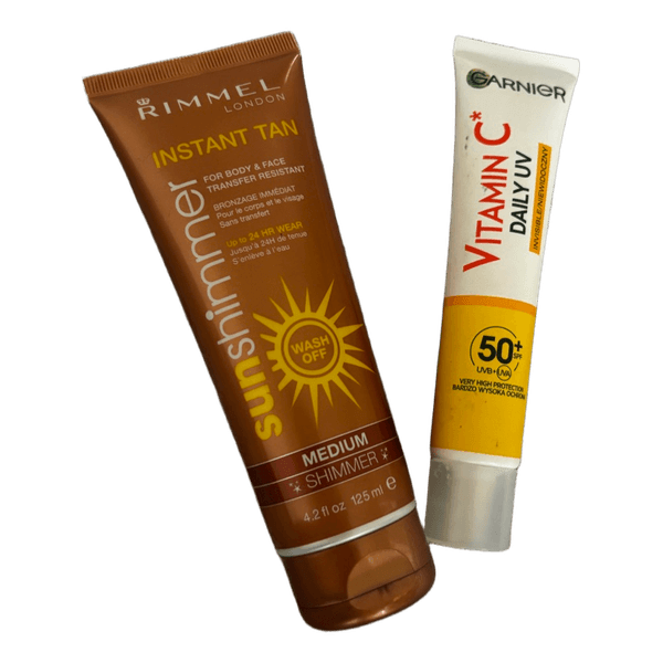 Sunshimmer lotion and sunscreen bundle