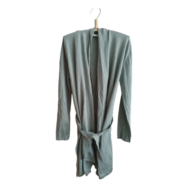 Green knit cardigan