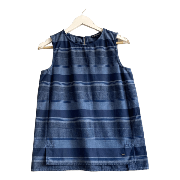Tommy Hilfiger blue striped tank top XS-S coastal grandma nautical
