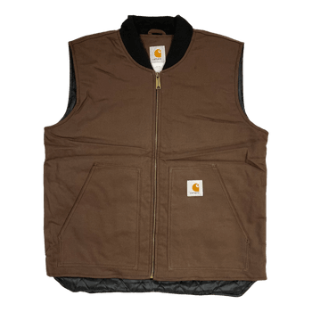 Brown Carhartt quilted vest Medium