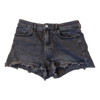 Grey denim shorts