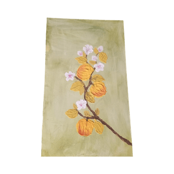 Textured painting inspired by Apple trees✨