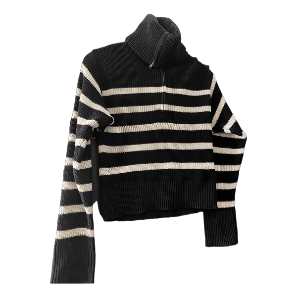 Monkl striped zip sweater