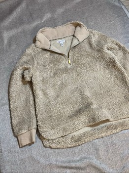 Calvin Klein Beige fleece pullover