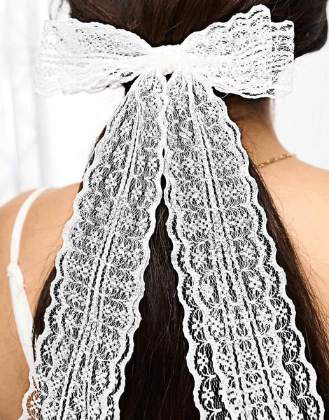 Lace bow hairband