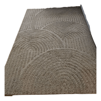 Beige textured area rug