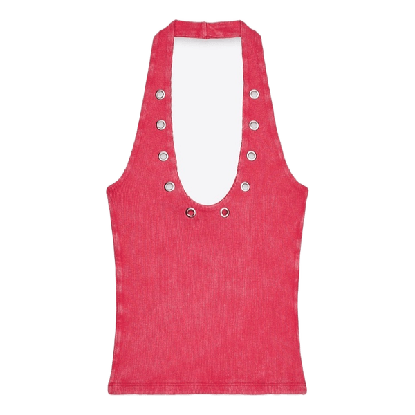 Pink halter top