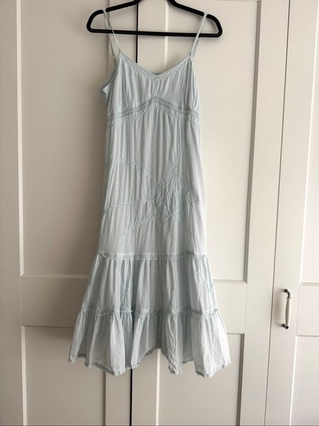 Light blue floral dress
